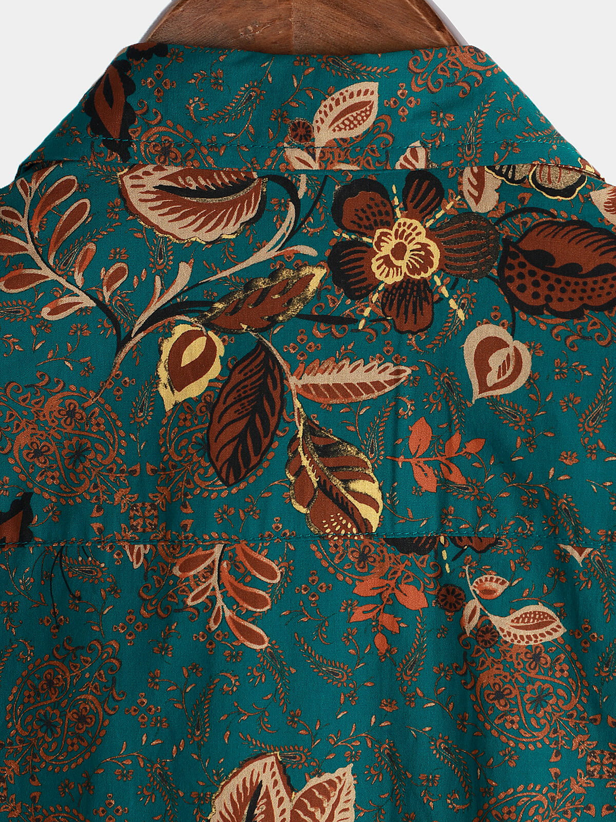 Célorien | Chemise Homme Florale Bleu Émeraude