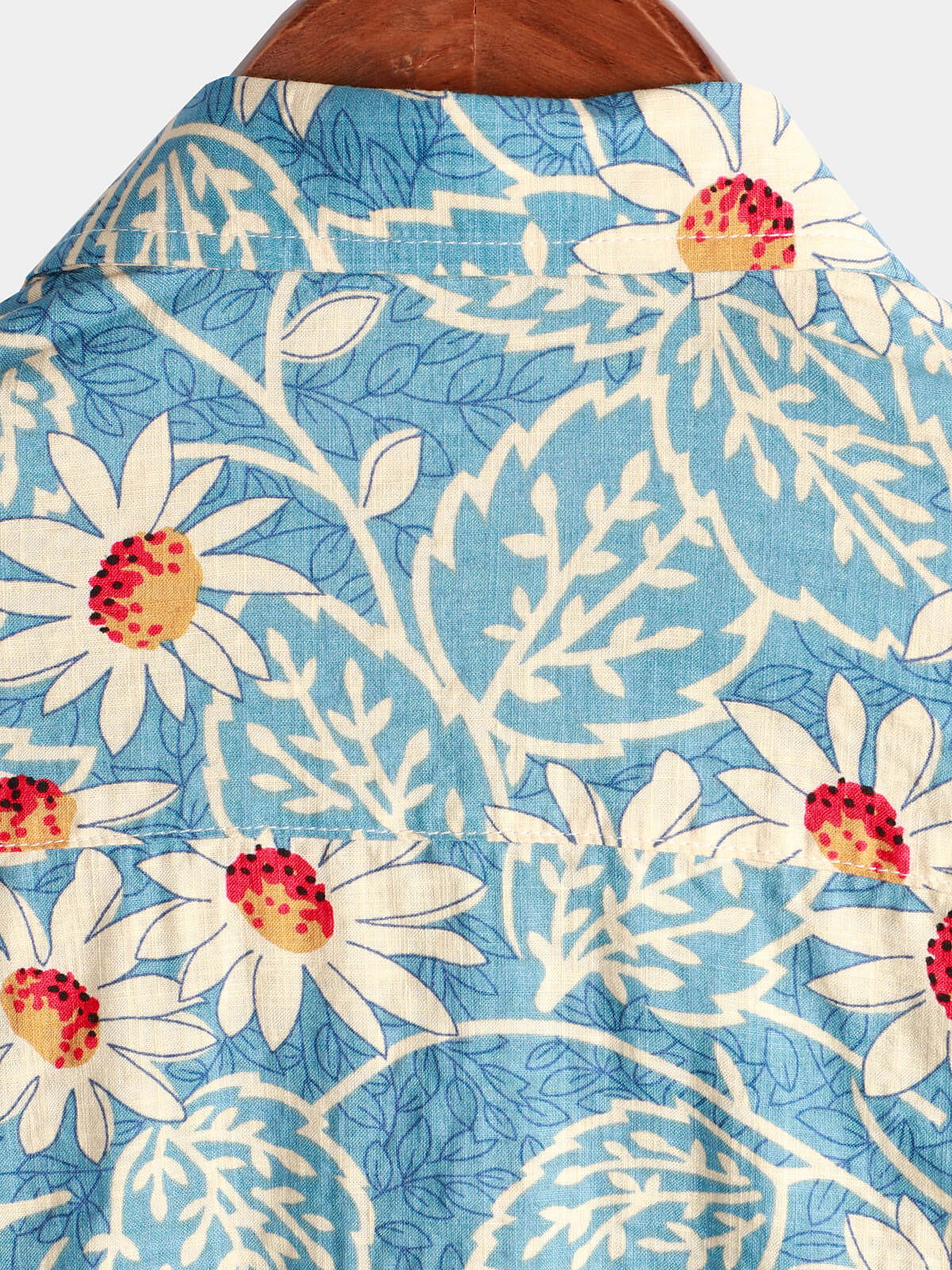 Lorianeau | Chemise Homme Marguerites Azur