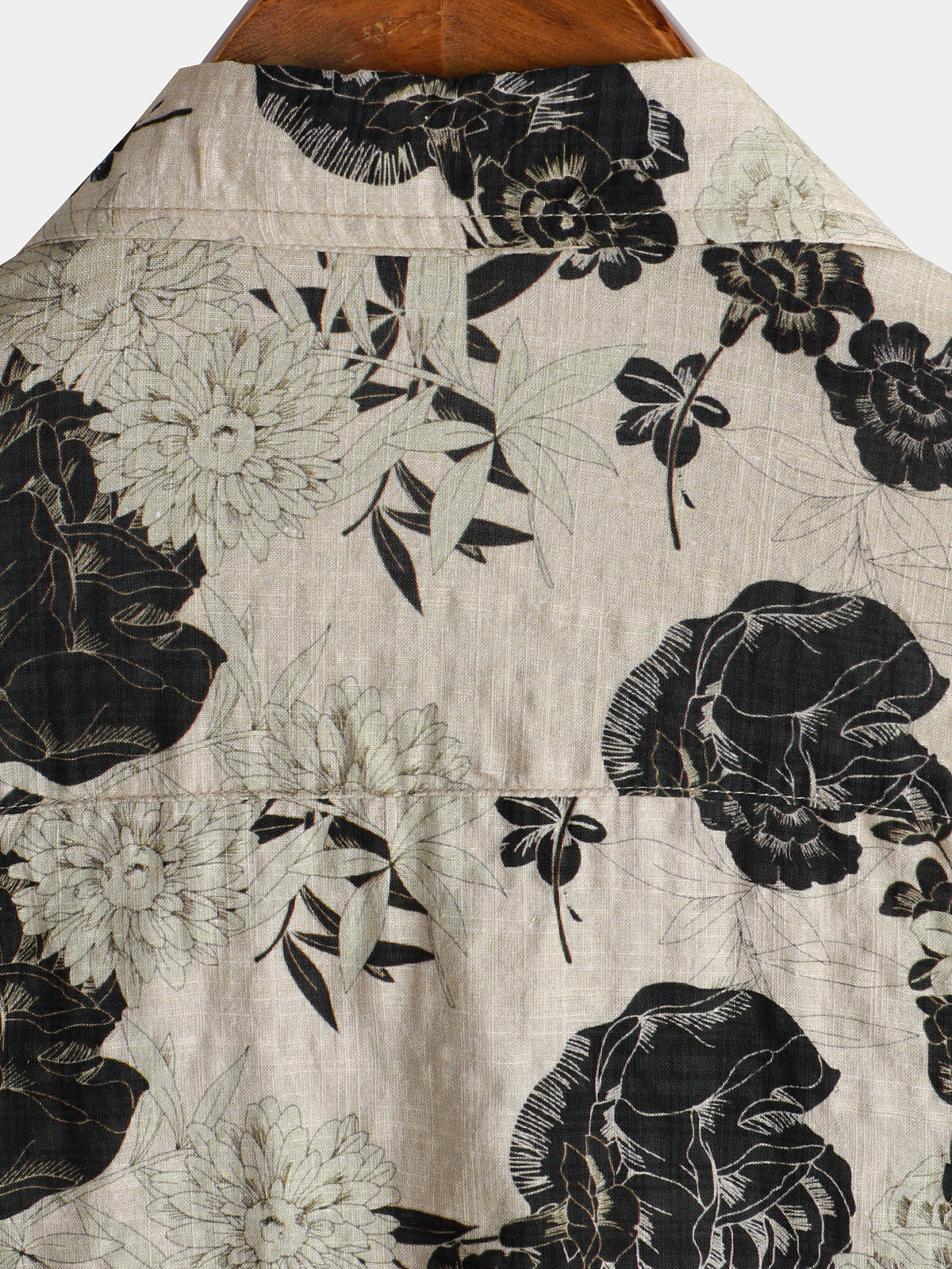 Noirval | Chemise Homme Florale Monochrome