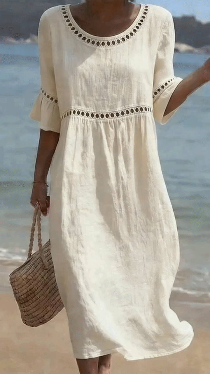 Azénor | Robe Longue Bohème en Lin
