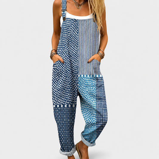 Océline | Combinaison Patchwork Azur