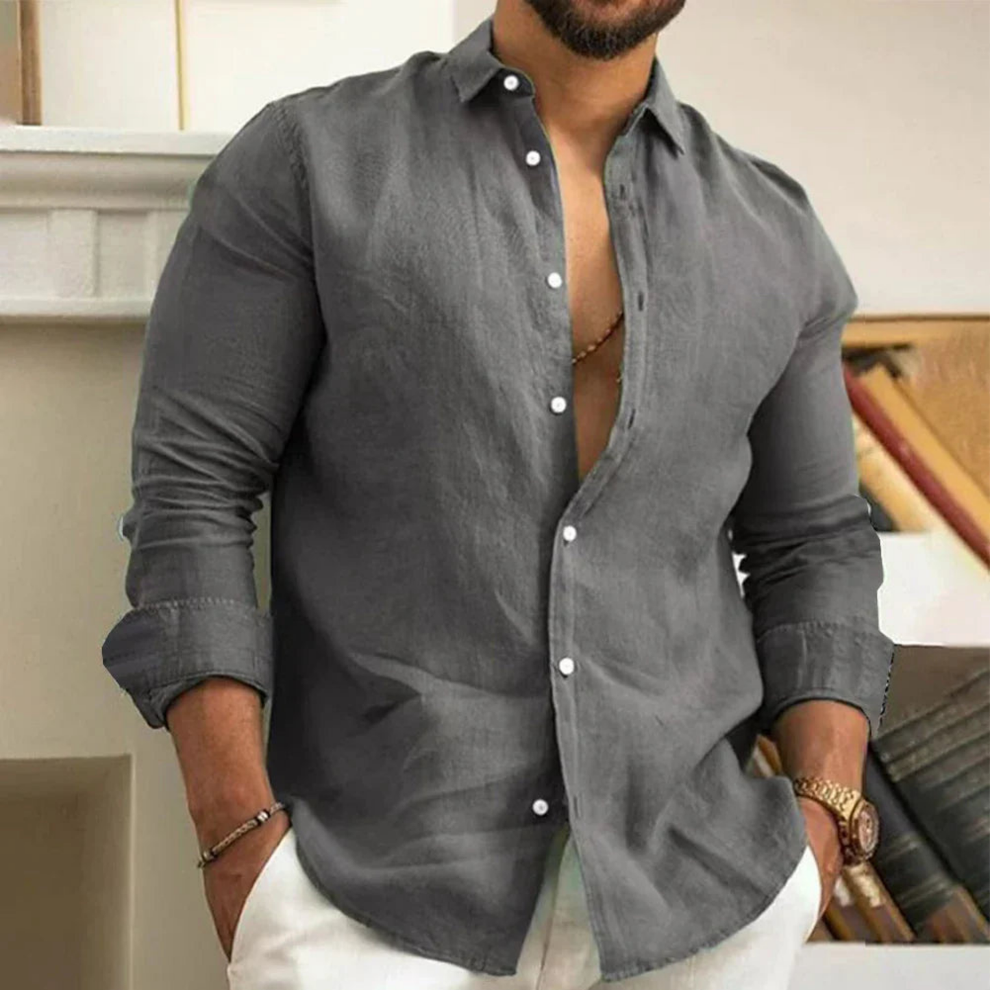 Amaury | Chemise Premium en Lin Mélangé