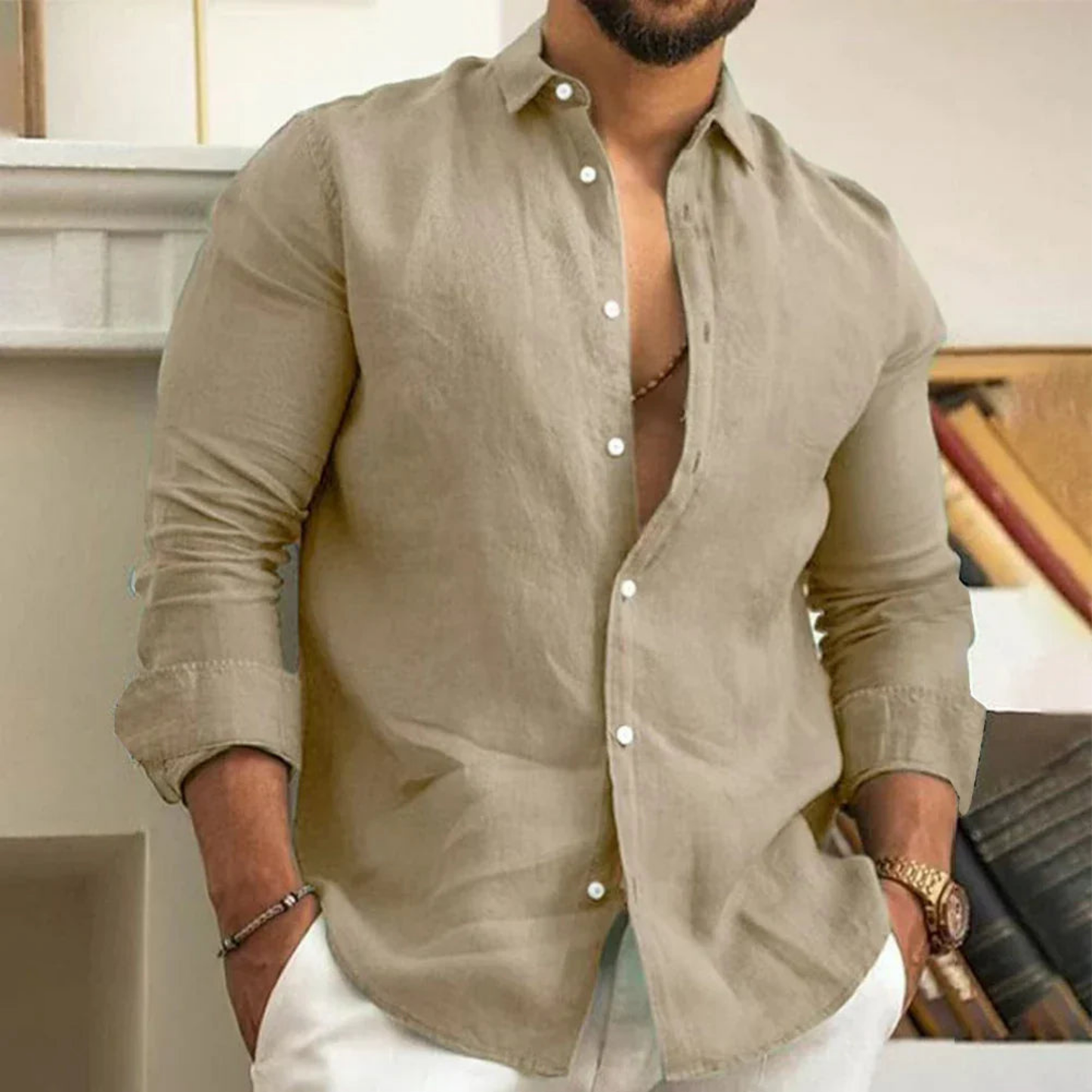 Amaury | Chemise Premium en Lin Mélangé