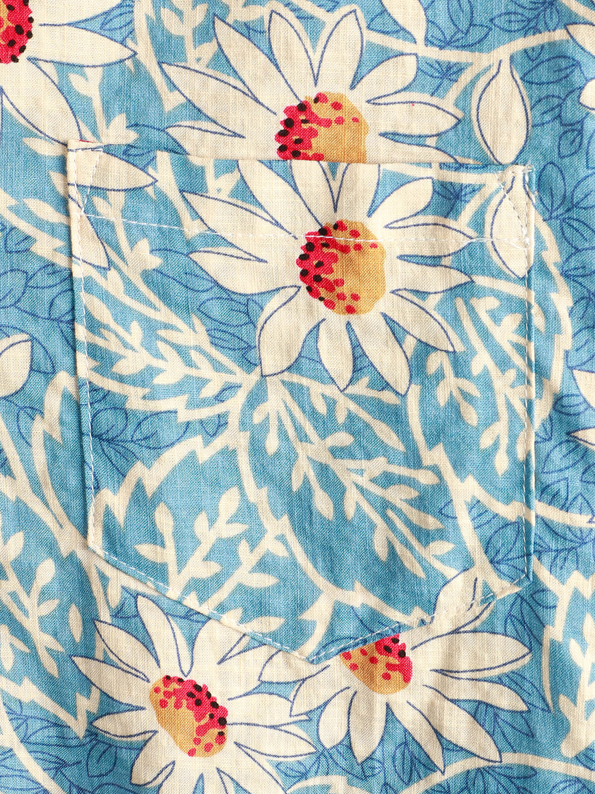 Lorianeau | Chemise Homme Marguerites Azur