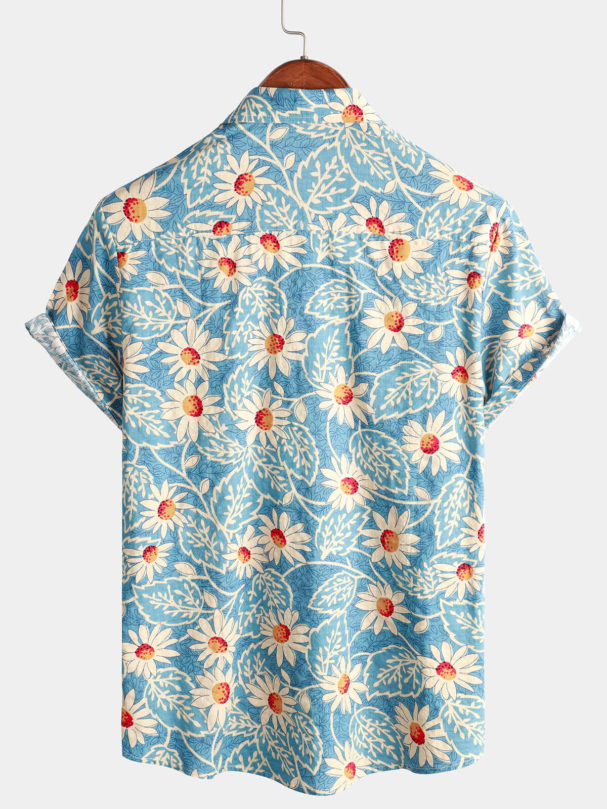 Lorianeau | Chemise Homme Marguerites Azur