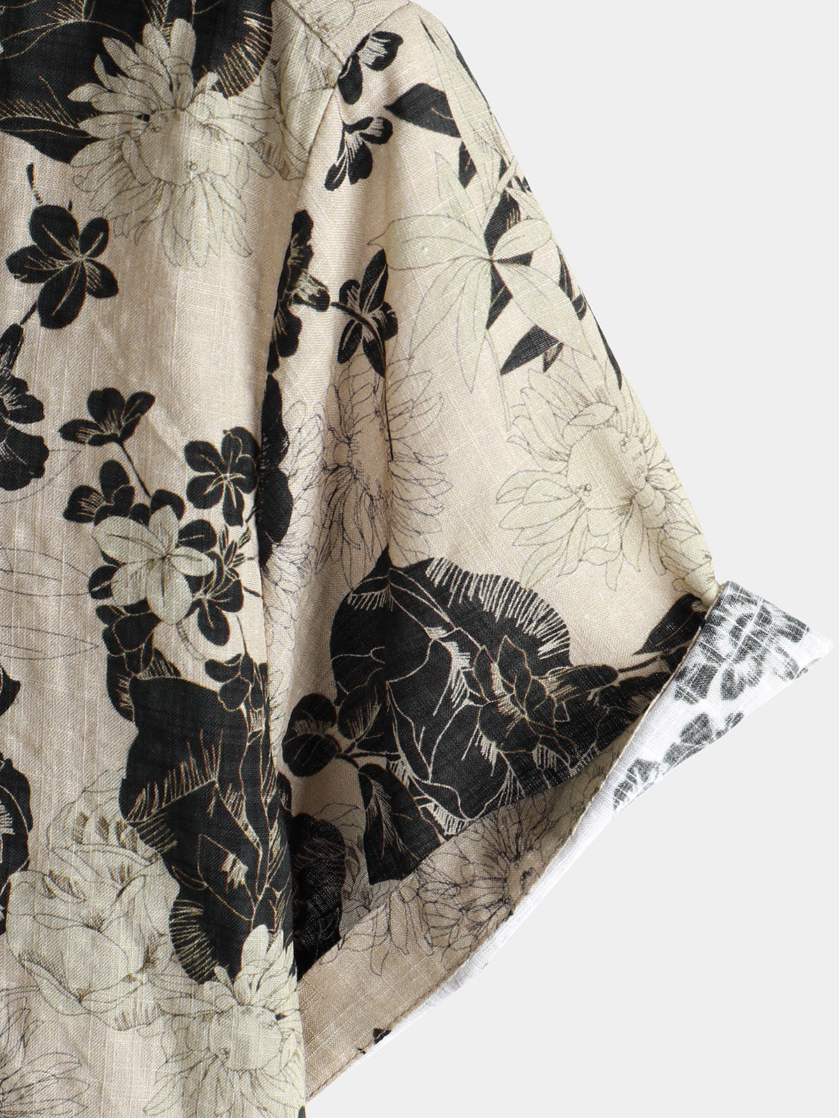 Noirval | Chemise Homme Florale Monochrome