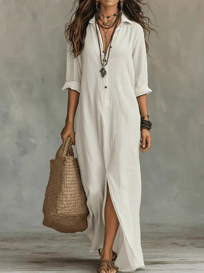 Sélène | Robe Chemise Longue