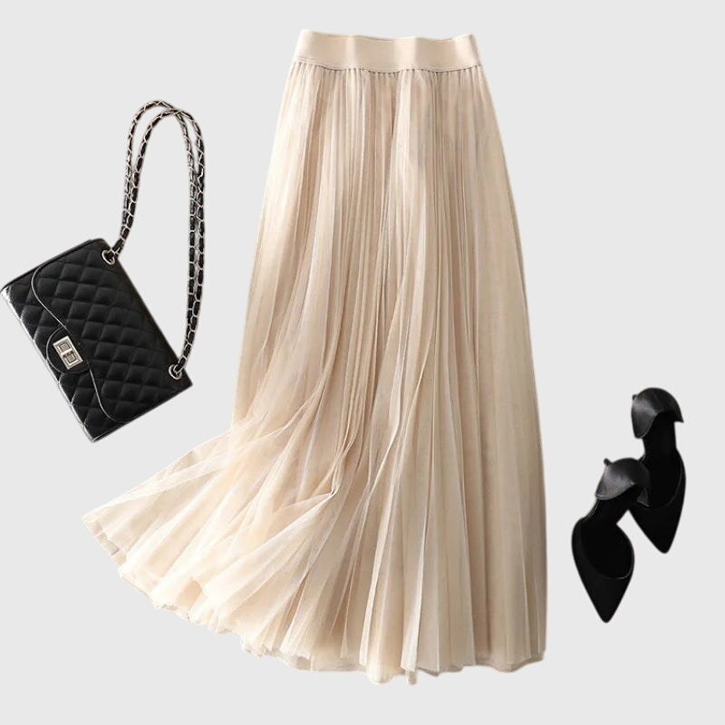 Lyséoria™ | Jupe Plissée Midi en Tulle