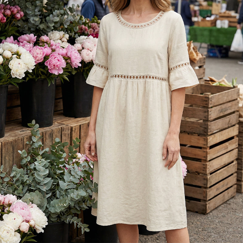 Azénor | Robe Longue Bohème en Lin