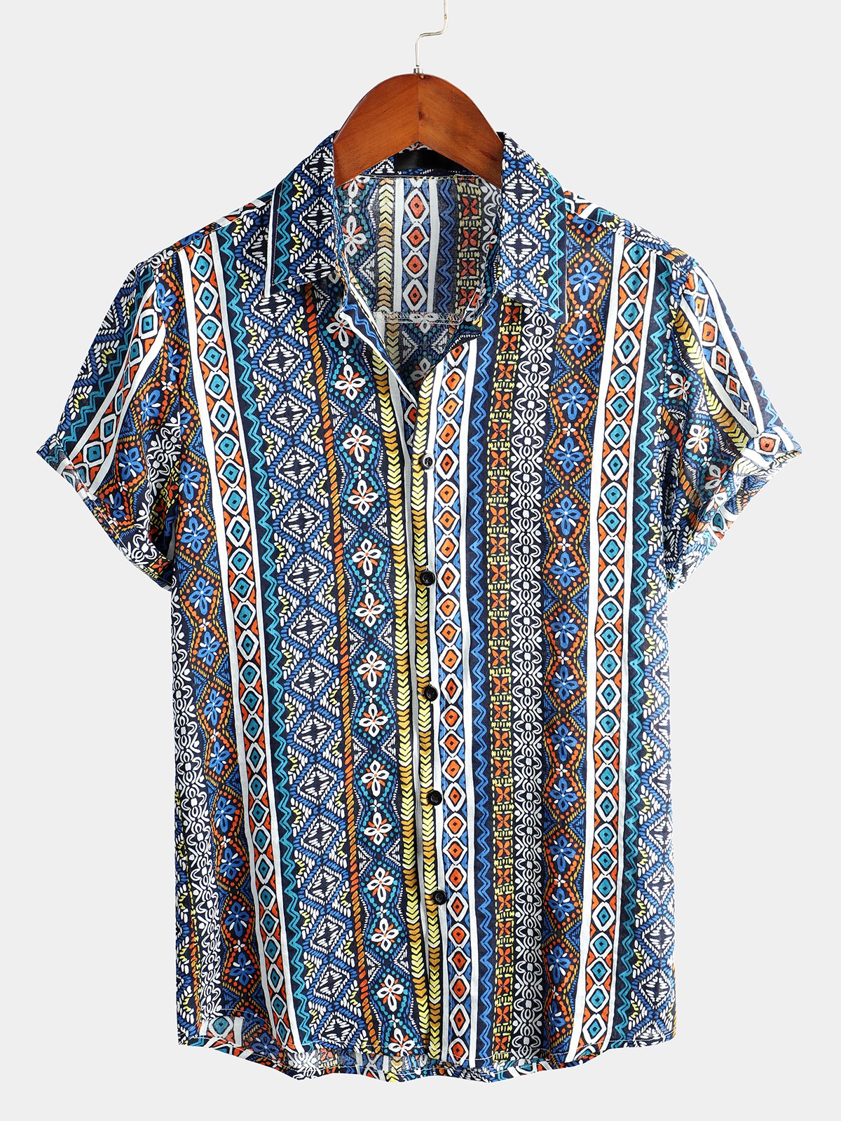 Marcevin | Chemise Homme Motifs Ethniques Vintage