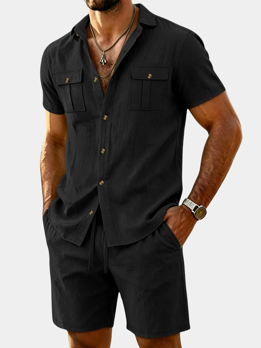 Gabin | Ensemble Chemise et Short en Lin
