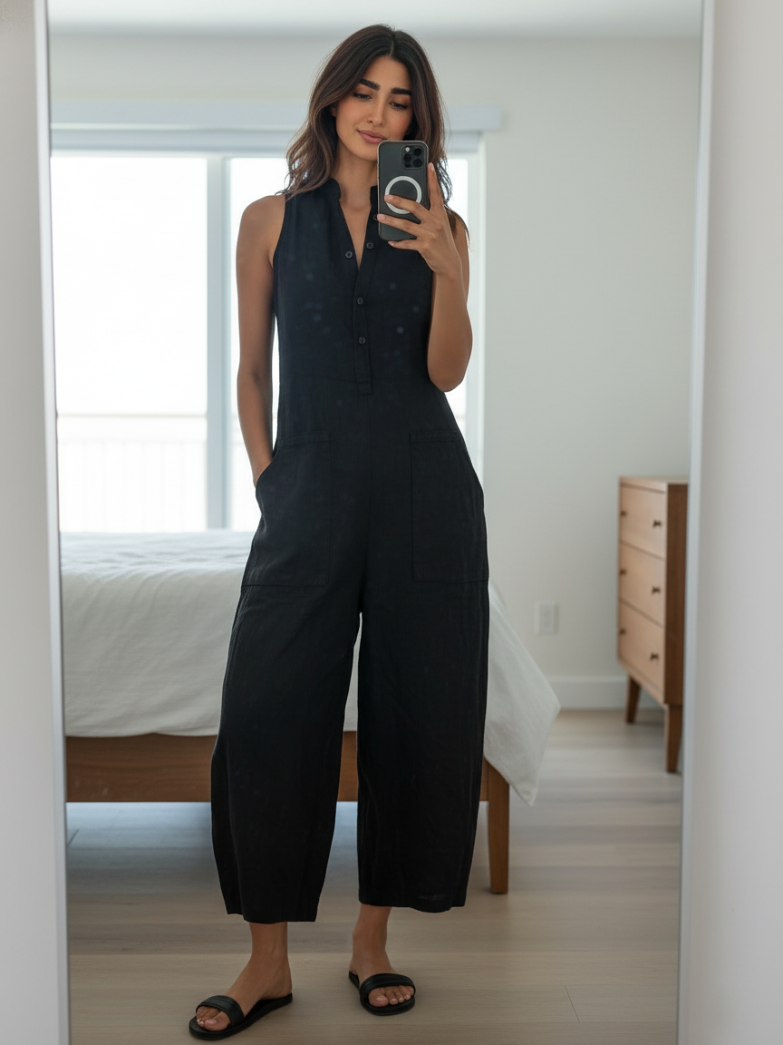 Maelyse | Combinaison Lin Premium