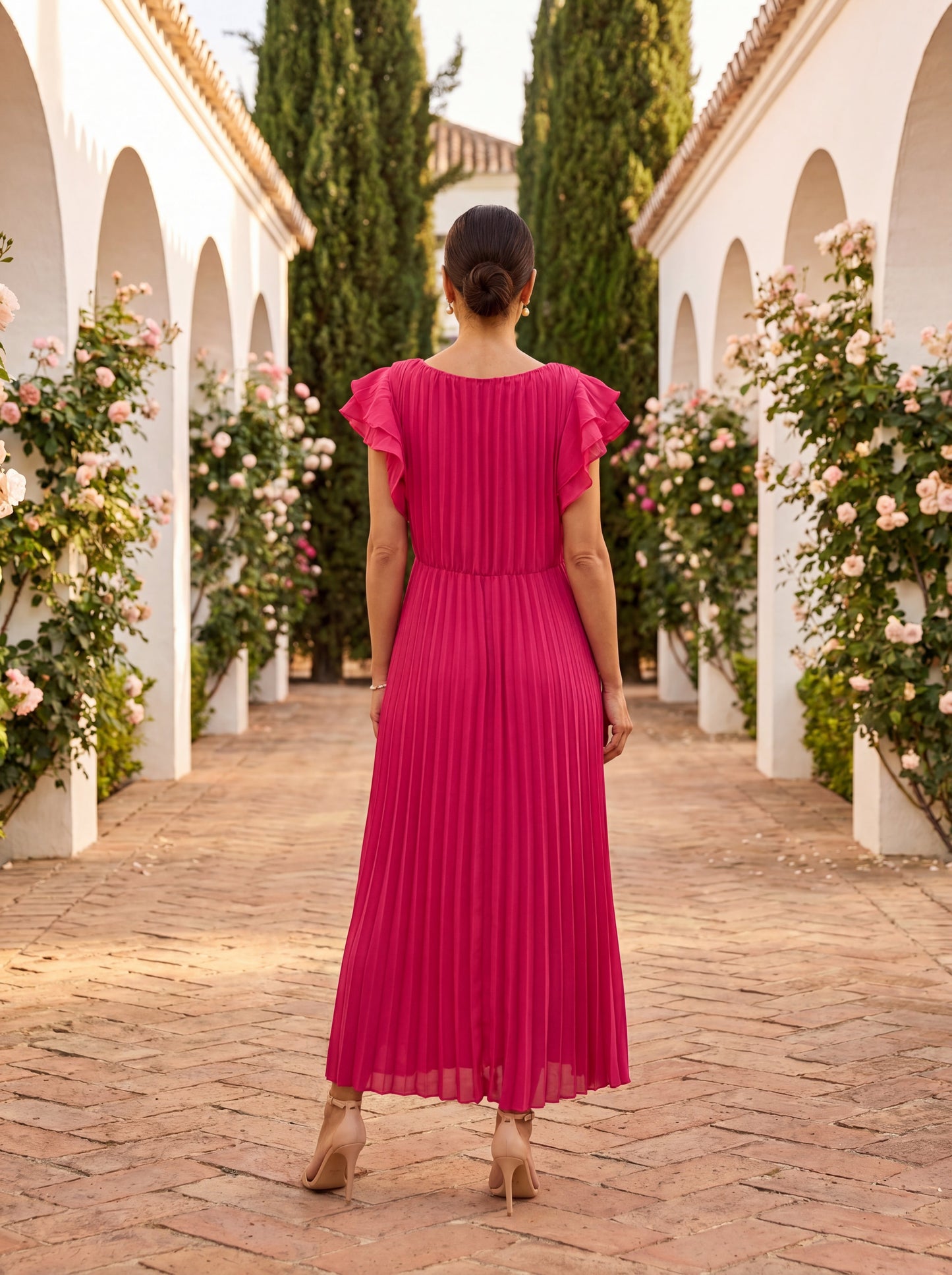 Éloria | Robe Plissée Élégance
