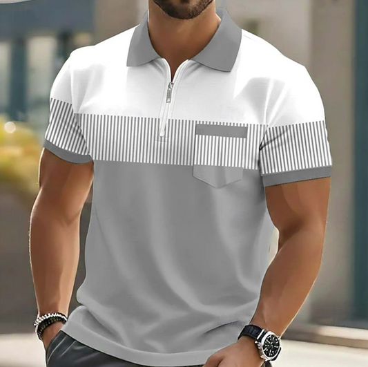 Lucien | Polo Élégant à Fermeture Zippée