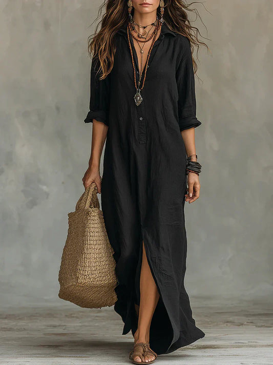 Sélène | Robe Chemise Longue