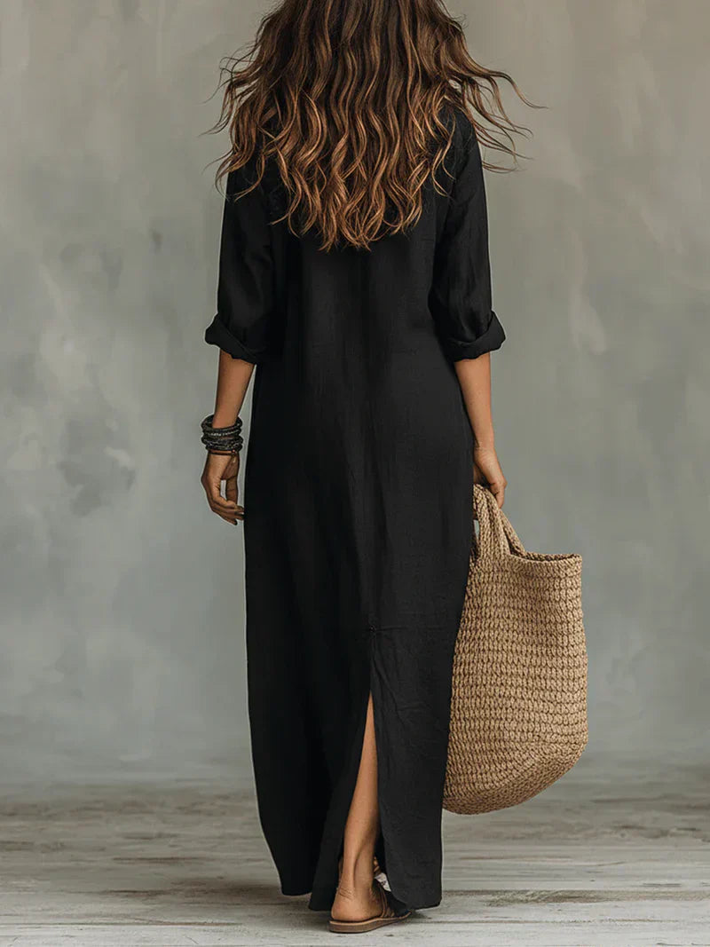 Sélène | Robe Chemise Longue