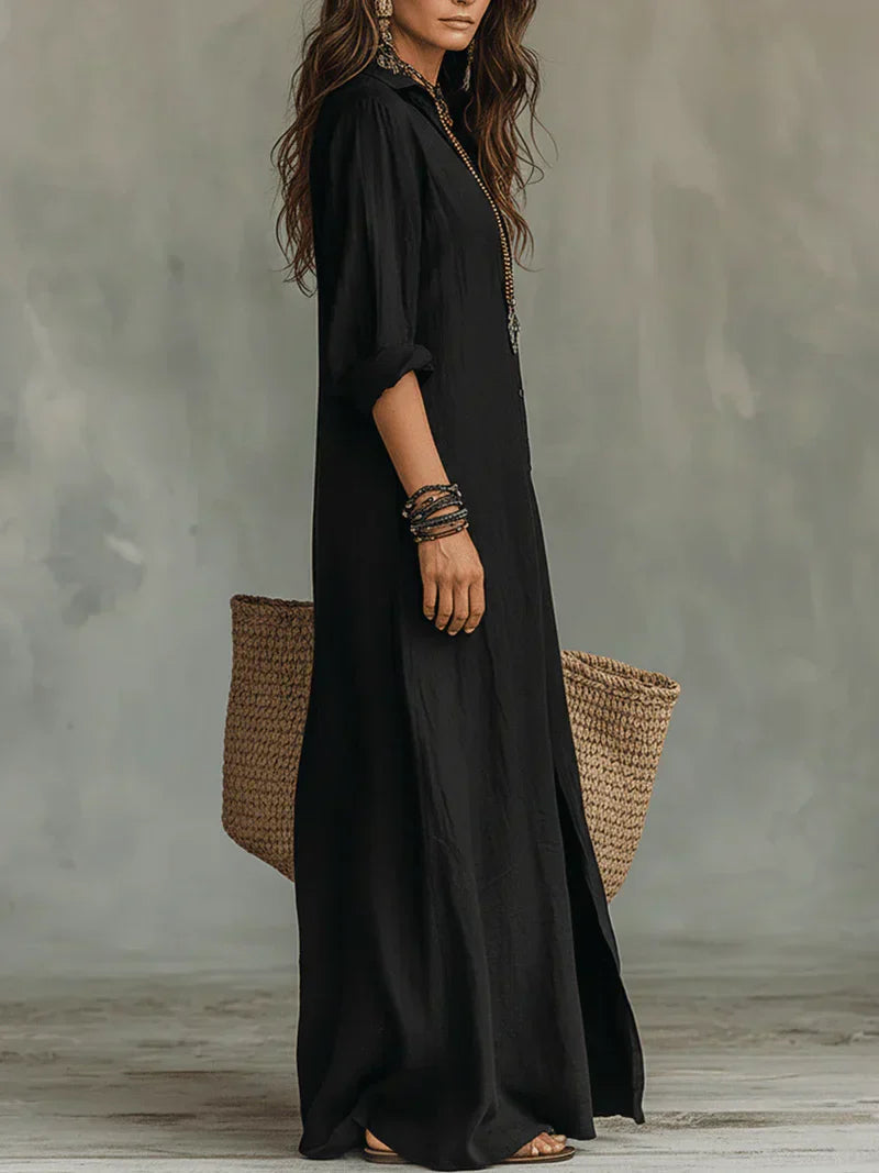 Sélène | Robe Chemise Longue