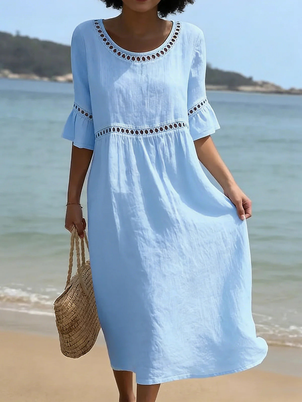Azénor | Robe Longue Bohème en Lin