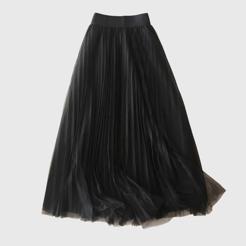 Lyséoria™ | Jupe Plissée Midi en Tulle