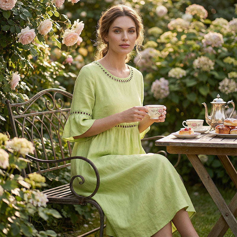 Azénor | Robe Longue Bohème en Lin