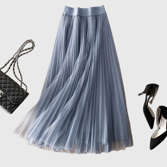 Lyséoria™ | Jupe Plissée Midi en Tulle