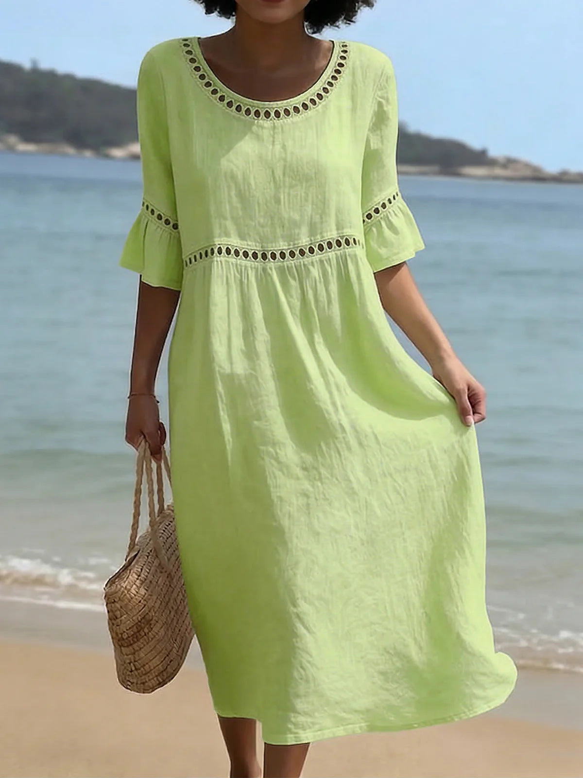 Azénor | Robe Longue Bohème en Lin