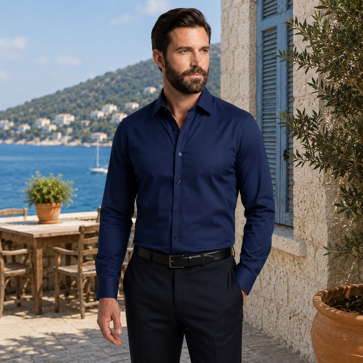 Gaspard | Chemise Élégante Classique à Manches Longues
