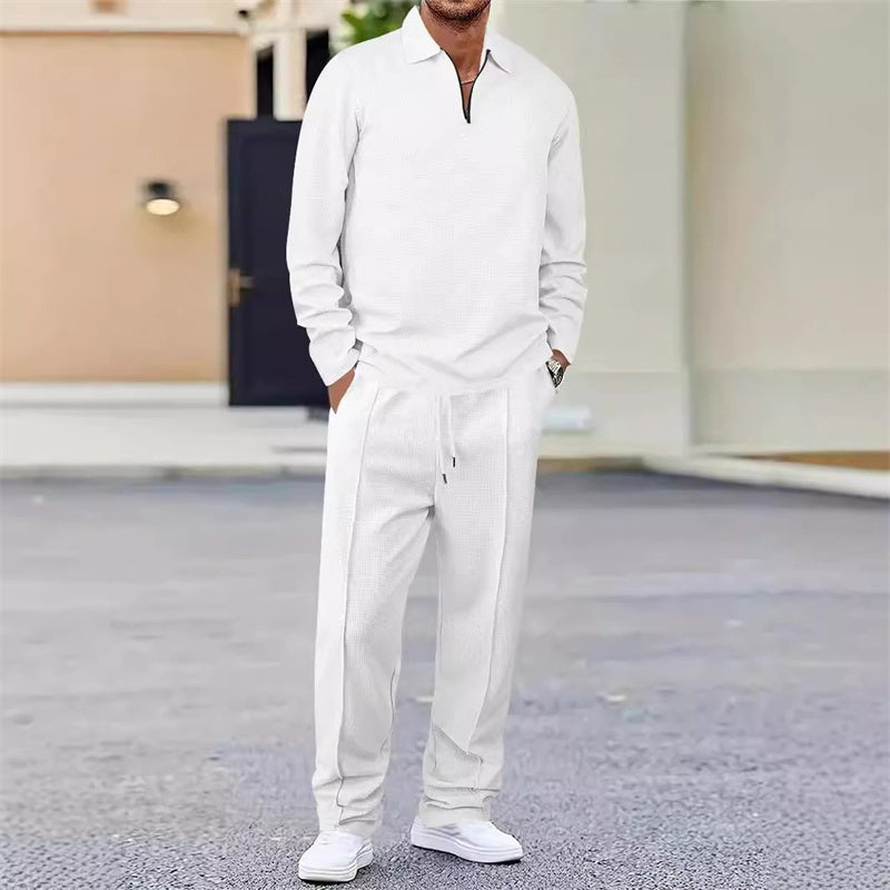 Maëlan | Ensemble Homme Élégant à Col Ouvert