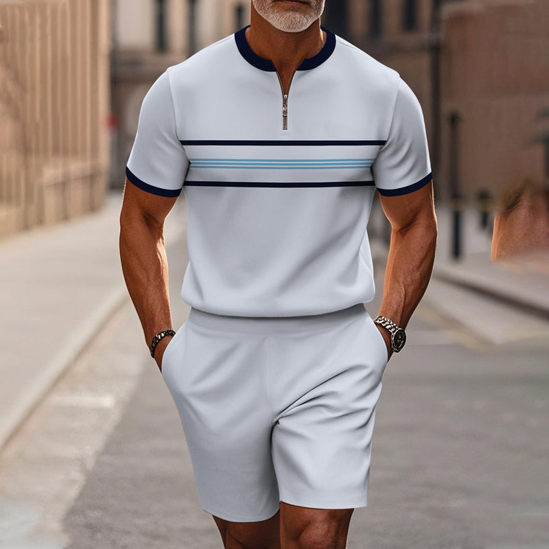 Corentin | Ensemble Homme Sport-Chic à Rayures Contrastées