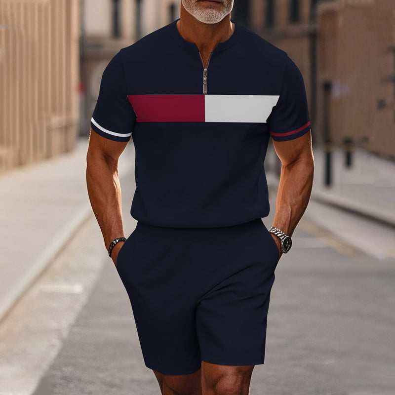 Corentin | Ensemble Homme Sport-Chic à Rayures Contrastées