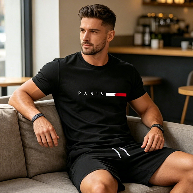 Marceau | Ensemble T-Shirt et Short Parisien