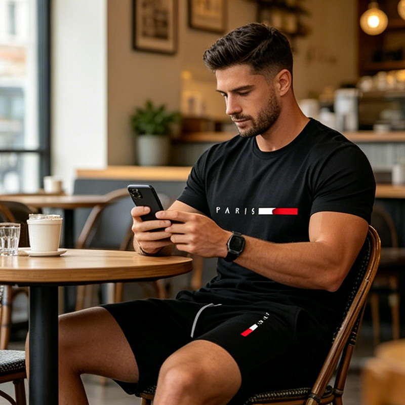 Marceau | Ensemble T-Shirt et Short Parisien